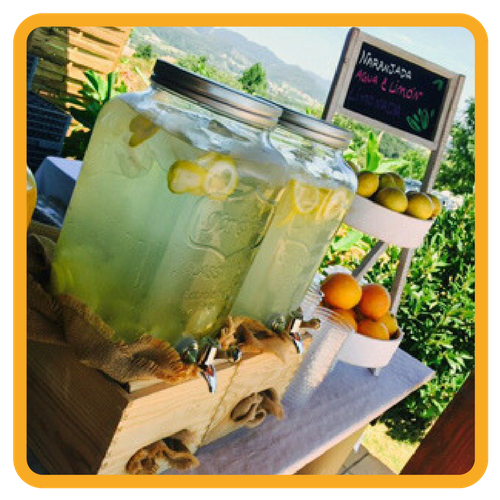 hambroneta mesa refrescate bebidas