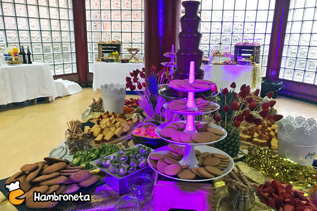 Aniversario Ate Zabalik Hambroneta Catering Fuente de Choccolate