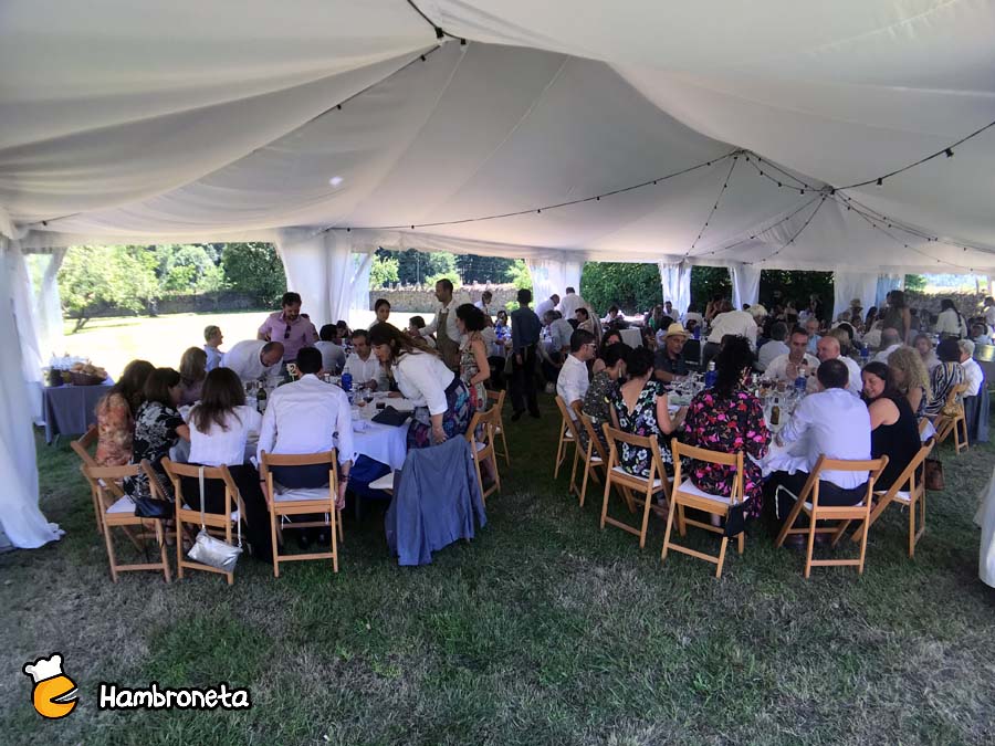 Hambroneta Boda Idoia y Gonzalo zona comedor banquete