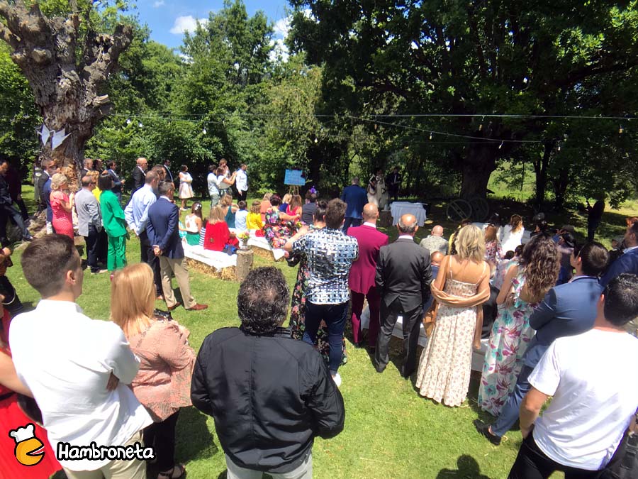 Hambroneta boda catering Aralia Inaki ceremonia