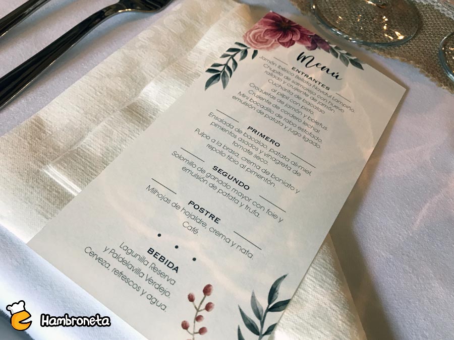 Hambroneta boda catering Aralia Inaki comedor minuta