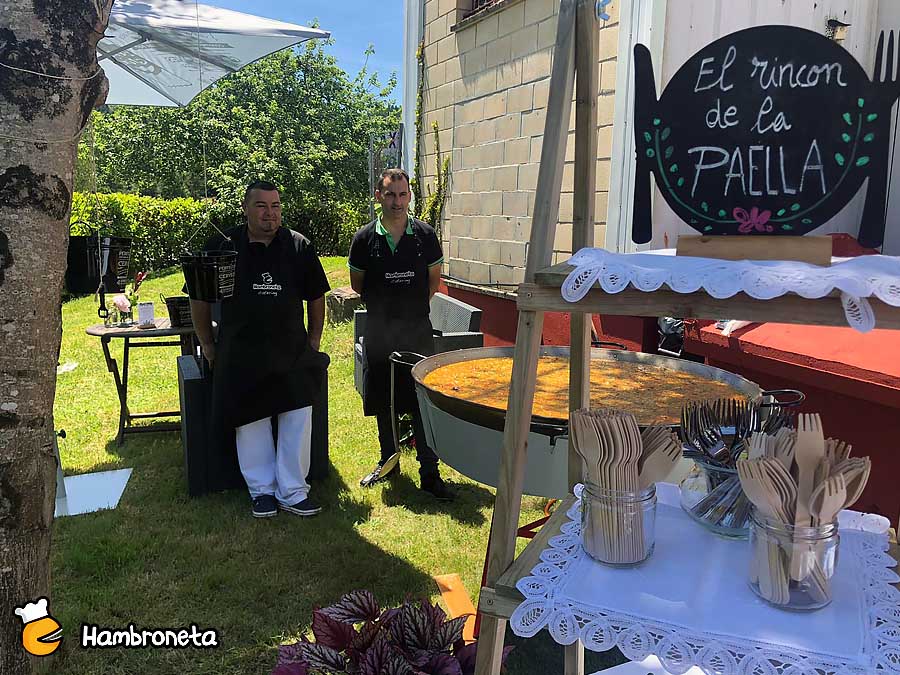 Hambroneta boda catering Katixa Erik rincon paella