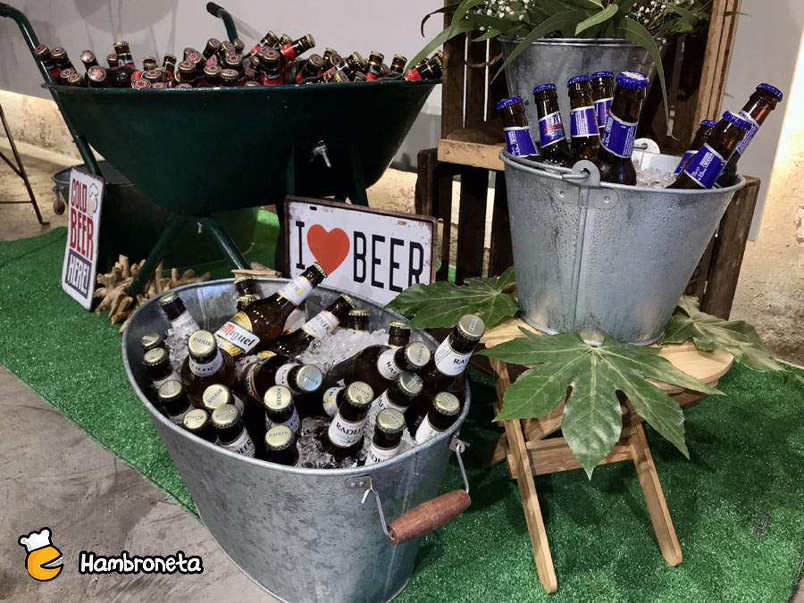 Boda catering Hambroneta Ale y Alatz Silo Bilbao carretilla cervecera
