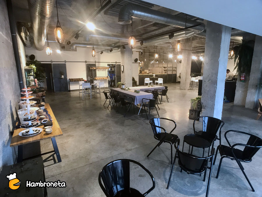 Boda catering Hambroneta Ale y Alatz Silo Bilbao espacio