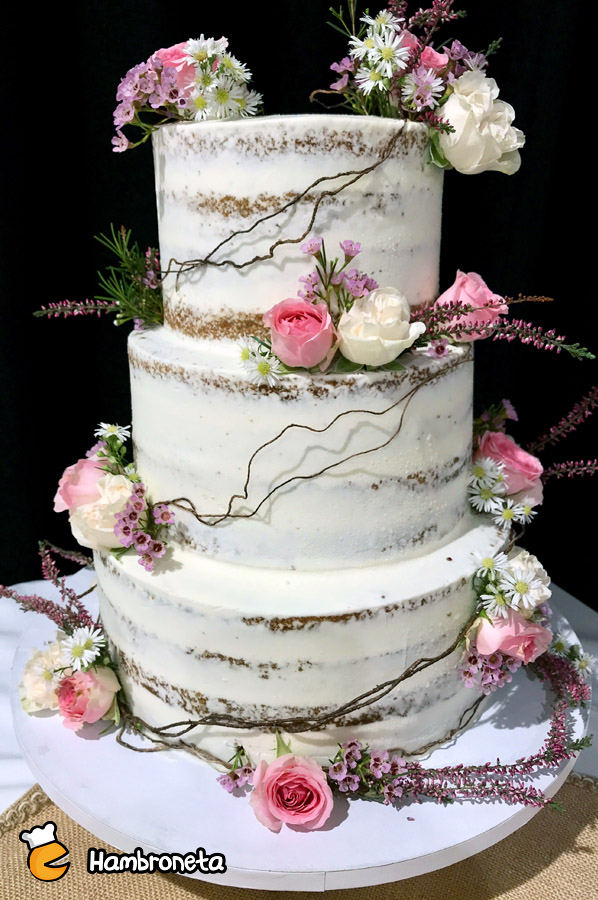 Boda catering Hambroneta Ale y Alatz Silo Bilbao tarta