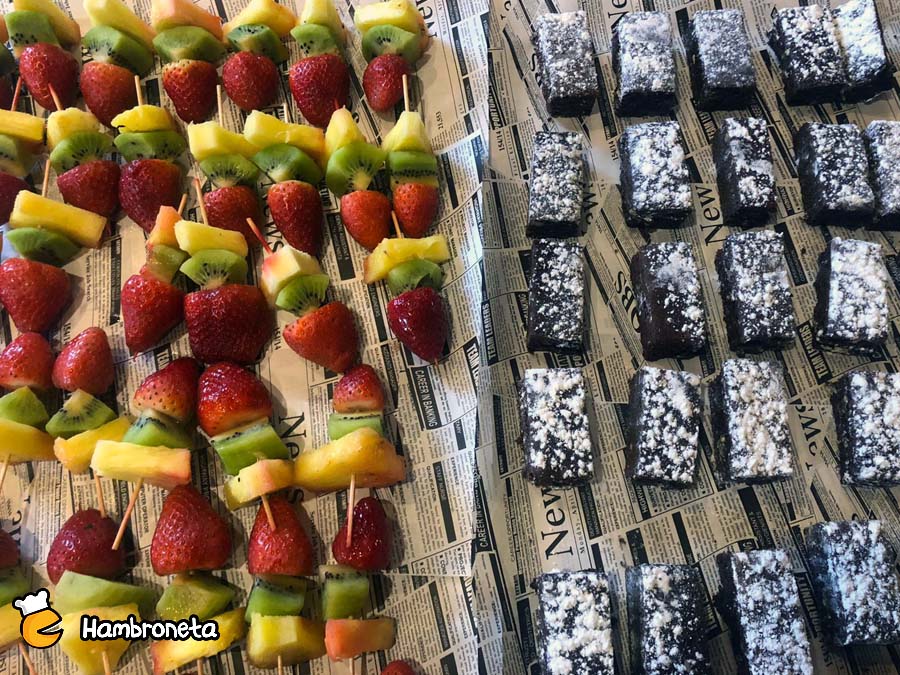 Hambroneta Catering Boda Tamara Miki Casa Rural Pagaigoikoa snacks dulces