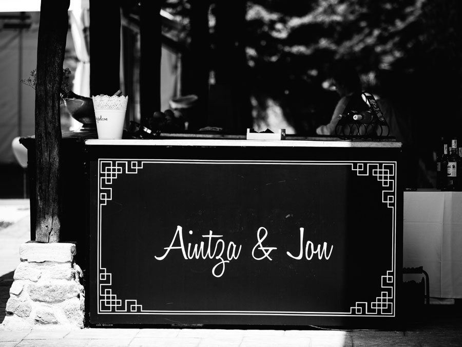 Hambroneta catering boda Aitzane y Jon Pagaigoikoa barra personalizada David Bass