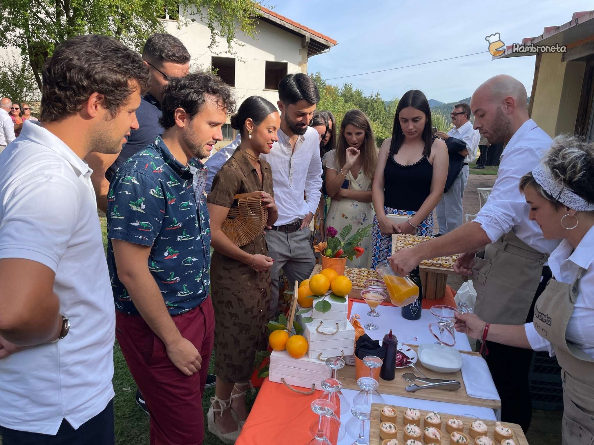 Hambroneta Catering Fiesta Amaia Gorka mimosas